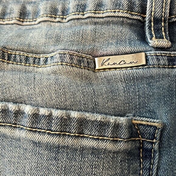 KanCan Mid Rise Skinny Cropped Distressed Jeans - Picture 7 of 9